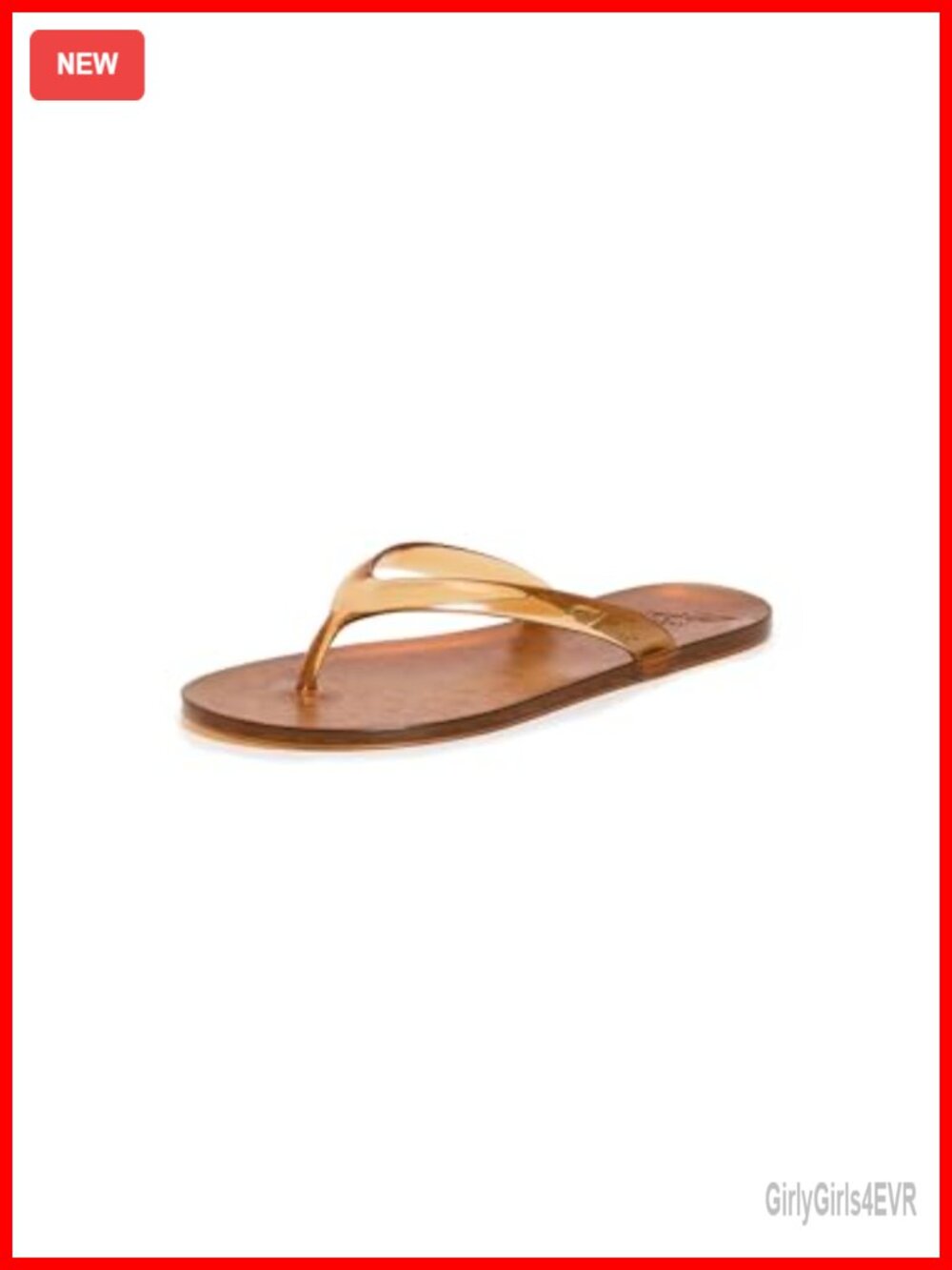 Ancient Greek Sandals Jelly Flip Flops Sandals Women's Slingback Flat Leather